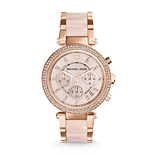 Michael Kors Reloj Cronógrafo para Mujer de Cuarzo con Correa en Acero Inoxidable MK5896