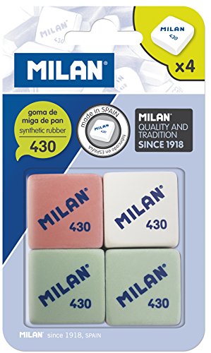 Milan BMM9215 - Pack de 4 gomas de borrar