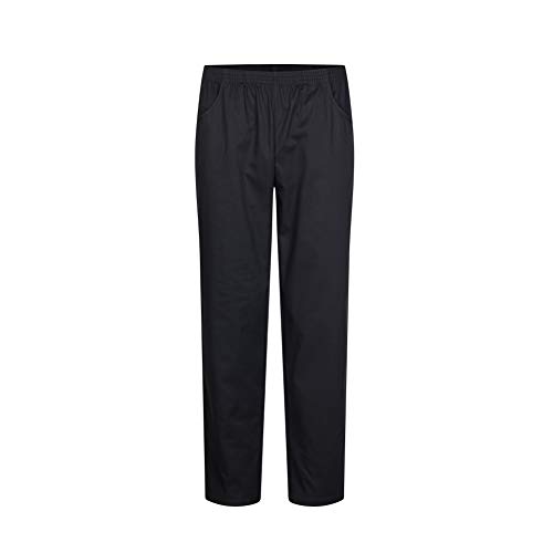 MISEMIYA - PANTALÓN Sanitarios Unisex Cintura ELÁSTICA Uniforme Laboral MÉDICO Enfermera Limpieza Veterinaria SANIDAD HOSTELERÍA- Ref.8312 - S, Negro