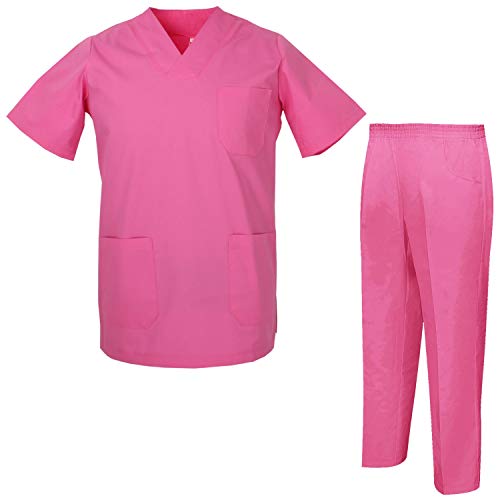 MISEMIYA - Pijams Sanitarios Unisex Uniformes Sanitarios Uniformes Médicos 817-8312 - M, Casaca Sanitarios 817-9 Fucsia