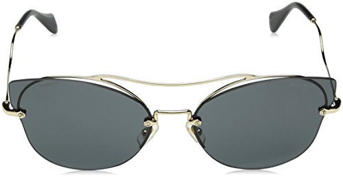 Miu Miu 0MU52SS ZVN1A1 62 Gafas de sol, Dorado (Pale Gold/Grey), Mujer