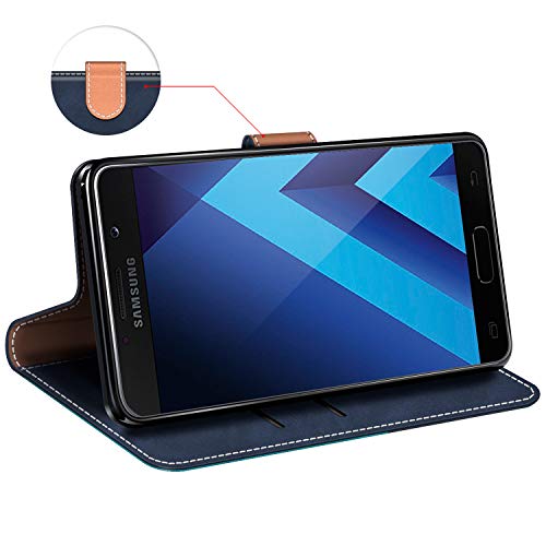 MOBESV Funda para Samsung Galaxy A5 2017, Funda Libro Samsung A5 2017, Funda Móvil Samsung Galaxy A5 2017 Magnético Carcasa para Samsung Galaxy A5 2017 Funda con Tapa, Elegante Azul