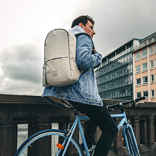 Mochila Hombre y Mujer Gris - JOHNNY URBAN Milo Bolso Mochila Hecha de Botellas Pet Recicladas para Universidad Oficina Colegio y Escolar - Mochilas Impermeable con Compartimento para Portátil