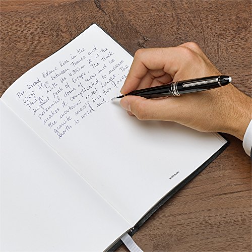 Montblanc 116191 Recambios de punta gruesa para esferógrafo – Recargas de alta calidad en color Mystery Black, 1 paquete x 2 Recambios