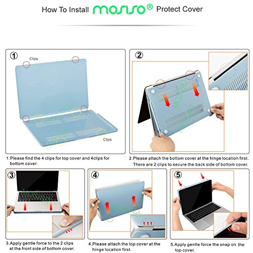 MOSISO Funda Dura Compatible con 2019 2018 2017 2016 MacBook Pro 13 USB-C A2159 A1989 A1706 A1708, Rígido Carcasa & Cubierta de Teclado & Protector de Pantalla & Accesorios Bolsa, Cuarzo Rosa