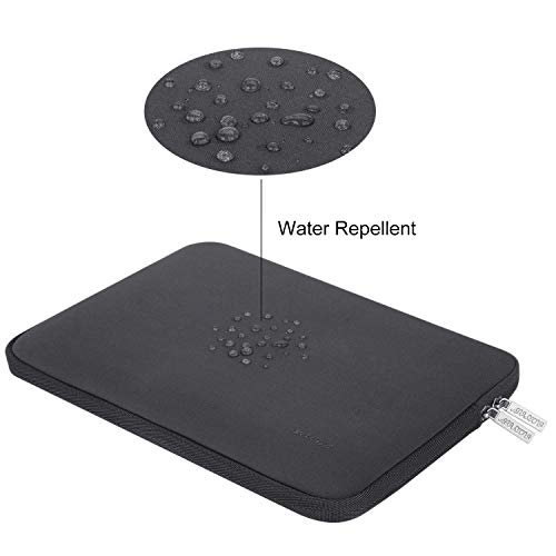 MOSISO Funda Protectora Compatible con 13-13.3 Pulgadas MacBook Air/MacBook Pro/Ordenador Portátil, Bolsa Blanda de Neopreno Agua Repelente con Pequeño Caso, Negro