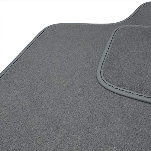 Mossa Premium Alfombrillas de Velour - 4 Piezas - Gris - 5902538774093