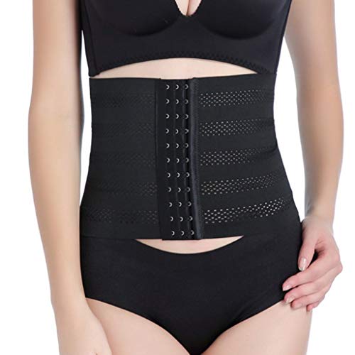 Mujeres Látex Cintura Cincher Tummy Faja Corsé Fajas Adelgazamiento Sólido Underbust Control Belt