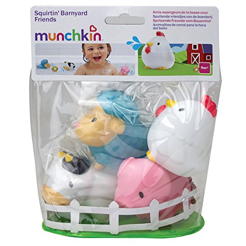 Munchkin Animalitos flotantes de granja lanzachorros, pack de 4