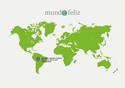 Mundo Feliz - Nueces de Brasil ecológicas enteras, 2 bolsas de 500 g