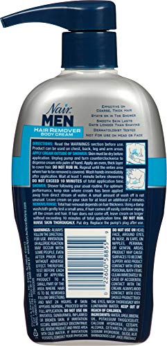 Nair - Crema corporal depilatoria para hombres, 385 ml