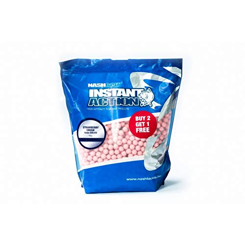 Nash Instant Action Bouillettess Strawberry Crush 15 mm (1kg)