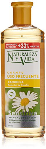 Naturaleza y Vida 1101-73825 - Champú Sensitive Camomila, 400 ml