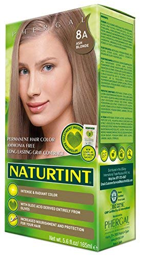 Naturtint Permanent Hair Color - 8A Ash Blonde, 5.28 fl oz (6-pack) by Naturtint