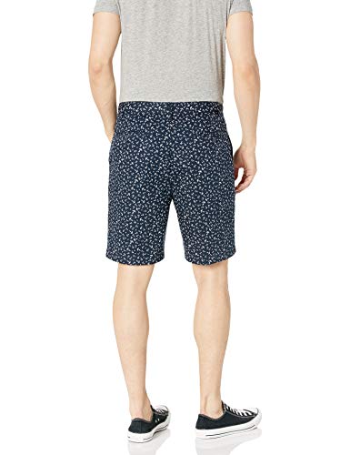 Nautica Printed Short Classic Fit Pantalones Cortos, True Navy, 38 para Hombre