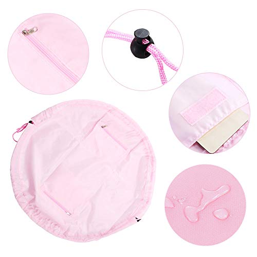 Neceser Maquillaje ETSAMOR 2pcs Lazy Bolsa de Maquillaje con Cordón de Viaje Gran Capacidad Neceseres para maquillaje Portátil Impermeable Bolsa de Cosméticos para Señoras