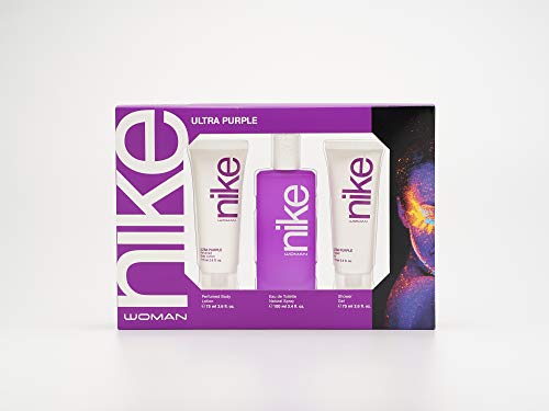 Nike Ultra Purple Woman EdT 100ml/ Gel Baño 75ml/ Body Lotion 75ml