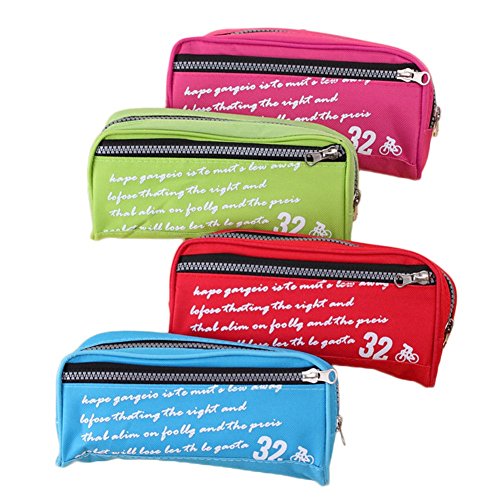 Nikgic 4 pcs/se Nouvelle mode Crayon cas créative de bande dessinée primaire et secondaire école crayon crayon cadeau promotion enfants papeterie sacs 20*5*10cm