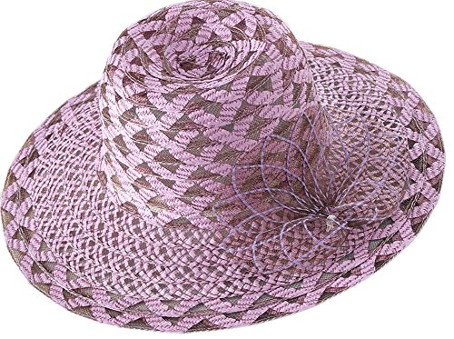 Nikgic Mujer Verano Bouquet owing Diseño Patrón Sombrero de Paja Vacaciones Wind Sombrero Ocio Sombrero de Paja Protección Solar del Producto, Morado