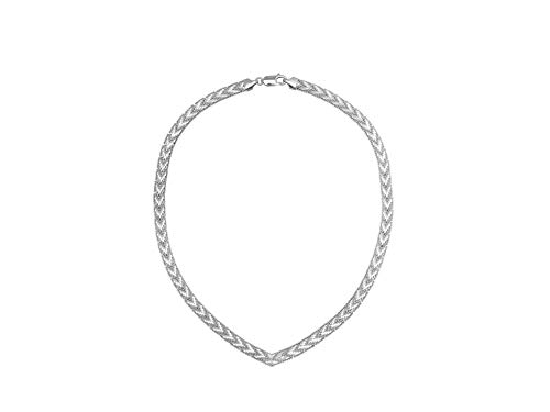 Nini Jewels, collar mujer de Plata 925 llamado “Riccio”; diseño innovador, revestido con diamantes brillantes y elegantes. Joya artesanal, Made in Italy
