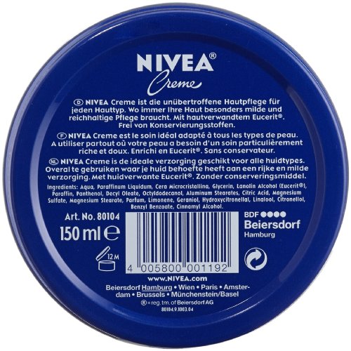 Nivea Crema lata, 3 Pack (3 x 150 ml)