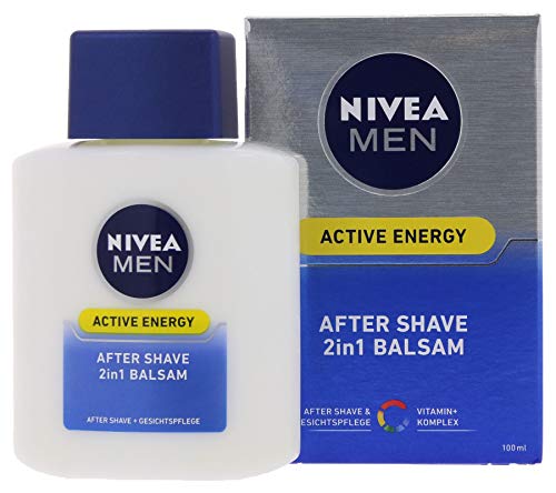 Nivea Hombres Cuidado Afeitado Active Energy After Shave 2 en 1 Bálsamo 100 ml