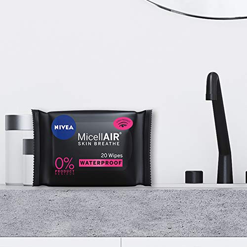 Nivea maquillaje Remover, micellair profesional toallitas limpiadoras, 20 toallitas