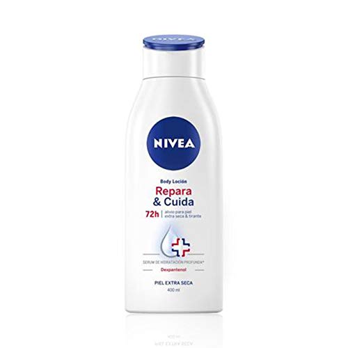 NIVEA Repara & Cuida Loción corporal para el cuidado de la piel muy seca y sensible, con sérum y dexpantenol, 400 ml