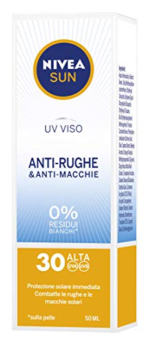 Nivea Sun - Crema solar para el rostro con protección UV, antiarrugas y antimanchas, FP30, protección alta, 50 ml