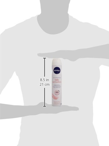 NIVEA Talc Sensation Spray (1 x 200 ml), desodorante antitranspirante para una piel suave en las axilas, spray desodorante con protección 48 horas