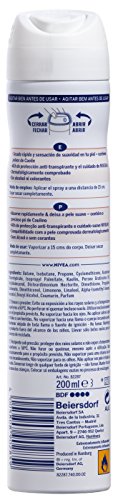 NIVEA Talc Sensation Spray (1 x 200 ml), desodorante antitranspirante para una piel suave en las axilas, spray desodorante con protección 48 horas