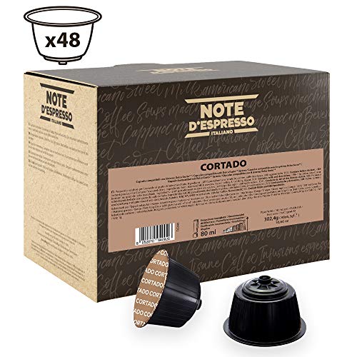 Note D'Espresso Cápsulas de Café Cortado Instantáneo Exclusivamente Compatibles con cafeteras de cápsulas Nescafé* y Dolce Gusto* 48 Unidades da 6,3 g, Total: 302.4 g