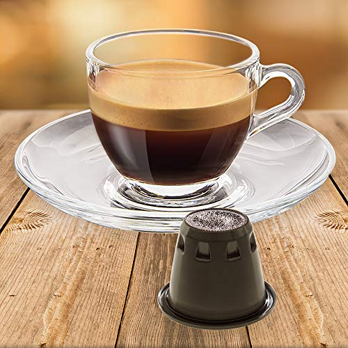 Note D'Espresso - Cápsulas de café "Deciso" exclusivamente compatibles con cafeteras Nespresso*, 5,6 g (caja de 100 unidades)