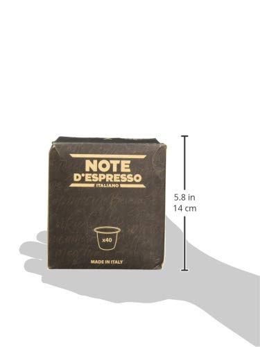 Note D'Espresso - Cápsulas de capuchino de vainilla instantáneo, 6,5 g (caja de 40 unidades) Exclusivamente Compatible con cafeteras Nespresso*