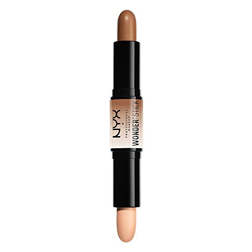 NYX PROFESSIONAL MAKEUP - Maquillaje de Contouring Wonder Stick, Contouring e Iluminador en Crema - Tono Medium (WS02)