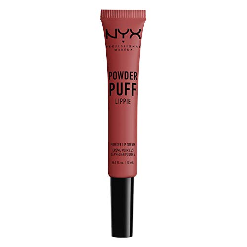 NYX PROFESSIONAL MAKEUP pintalabios mate larga duración Labial Poowder Puff Lippie Lip Cream Tono 8 Best Buds Color Nude