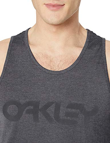 Oakley Mens Mark II Tank Camisa, Jet Black Heather, S para Hombre