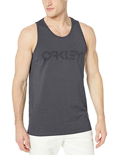 Oakley Mens Mark II Tank Camisa, Jet Black Heather, S para Hombre