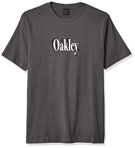 Oakley Mens Shadow Logo tee Camisa, Hierro Forjado, L para Hombre