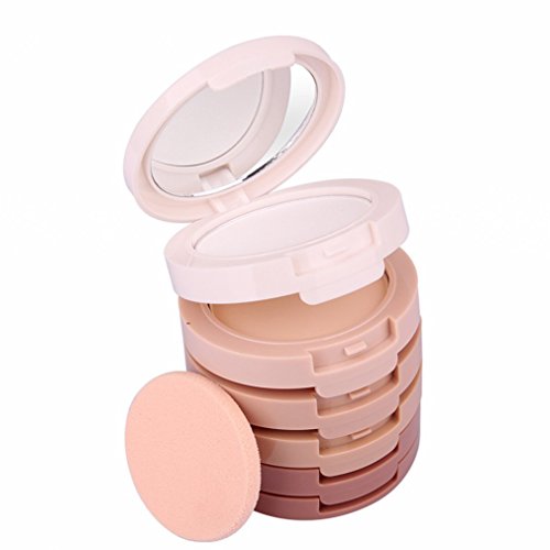 OFKPO 5 en 1 Paleta de Crema Corrector, Cara Polvos Prensados Corrector Camuflaje Paleta de Maquillaje Cosmética