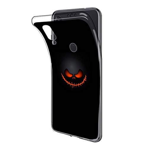 Oihxse Compatible con Huawei Honor 7A/Y6 2018 Funda Silicona Transparente Suave Gel TPU Carcasa Ultra-Delgado Patrón Protector Caso para Huawei Honor 7A/Y6 2018 Cover Bumper (Diablo)