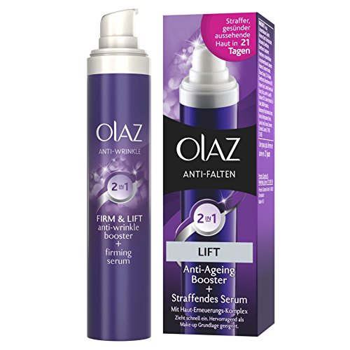 Olaz Antiarrugas - Crema de Día 2 en 1 acción anti-envejecimiento y serum reafirmante, 30ml