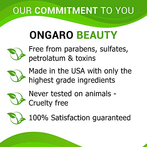 Ongaro Crema Orgánica Para Cuello y Escote; La Mejor Crema Para el Cuello Para Estirar y Levantar la Piel Caída con Tecnología Probiótica, Vitamina A, C y E, Células Madre de Manzana y Péptidos; 2 oz