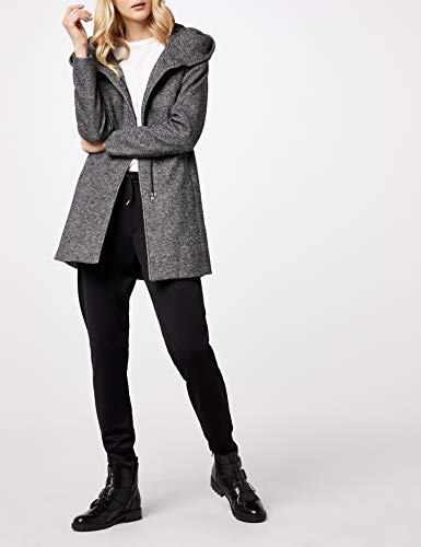 Only onlSEDONA Light Coat OTW Noos Abrigo, Gris (Dark Grey Melange), 38 (Talla del Fabricante: Medium) para Mujer