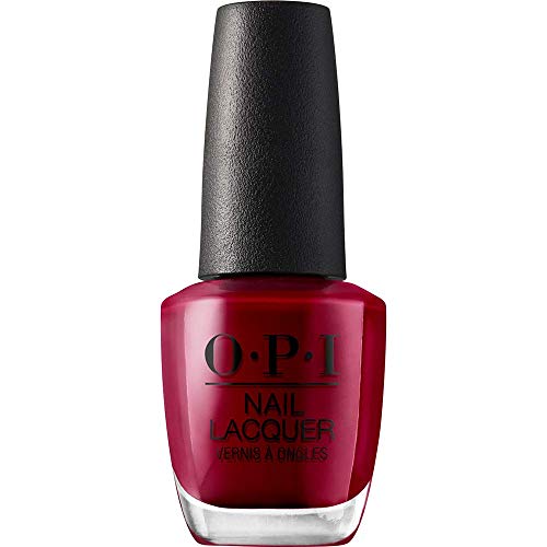 OPI Nail Laquer - Esmalte Uñas Duración de Hasta 7 Días, Efecto Manicura Profesional, 'Miami Beet' Granate - 15 ml