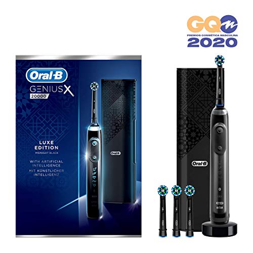 Oral-B Genius X 20000 Luxe Edition Cepillo de dientes eléctrico con tecnología de Braun, color negro