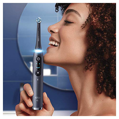 Oral-B iO 9n Cepillo Eléctrico Recargable Con Tecnología De Braun, 1 Mango Negro Con Diseño De Alta Gama Y Tecnología Magnética, Pantalla En Color, 1 Cabezal De Recambio, 1 Estuche De Viaje De Carga