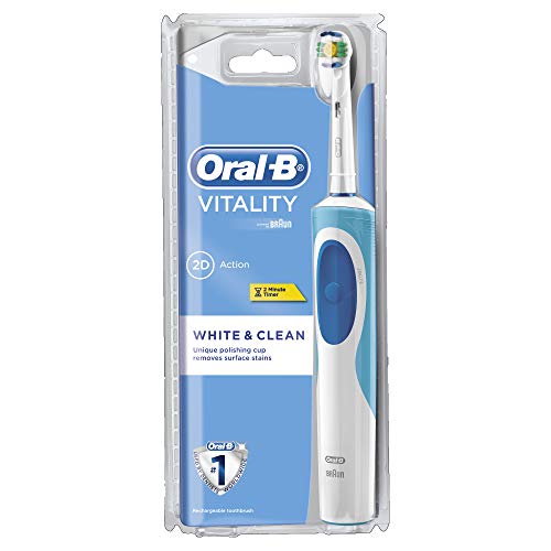 Oral-B Vitality White & Clean - Cepillo eléctrico, recargable