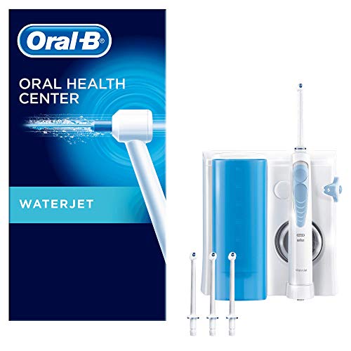 Oral-B Waterjet - Sistema de Limpieza Irrigador Bucal con Tecnología Braun, 4 Cabezales