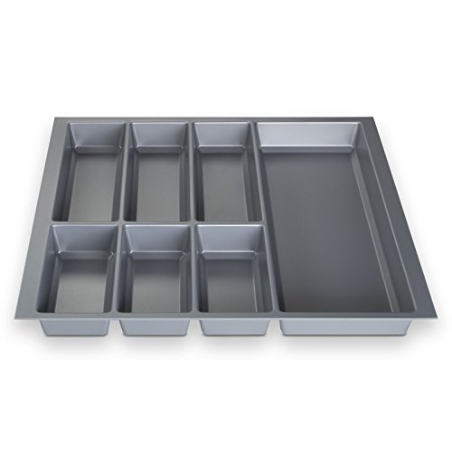 Orga-Box® IV Universal Cubertero de Color Gris Argentado para Cajón de 60 cm (473,5 x 526 mm)
